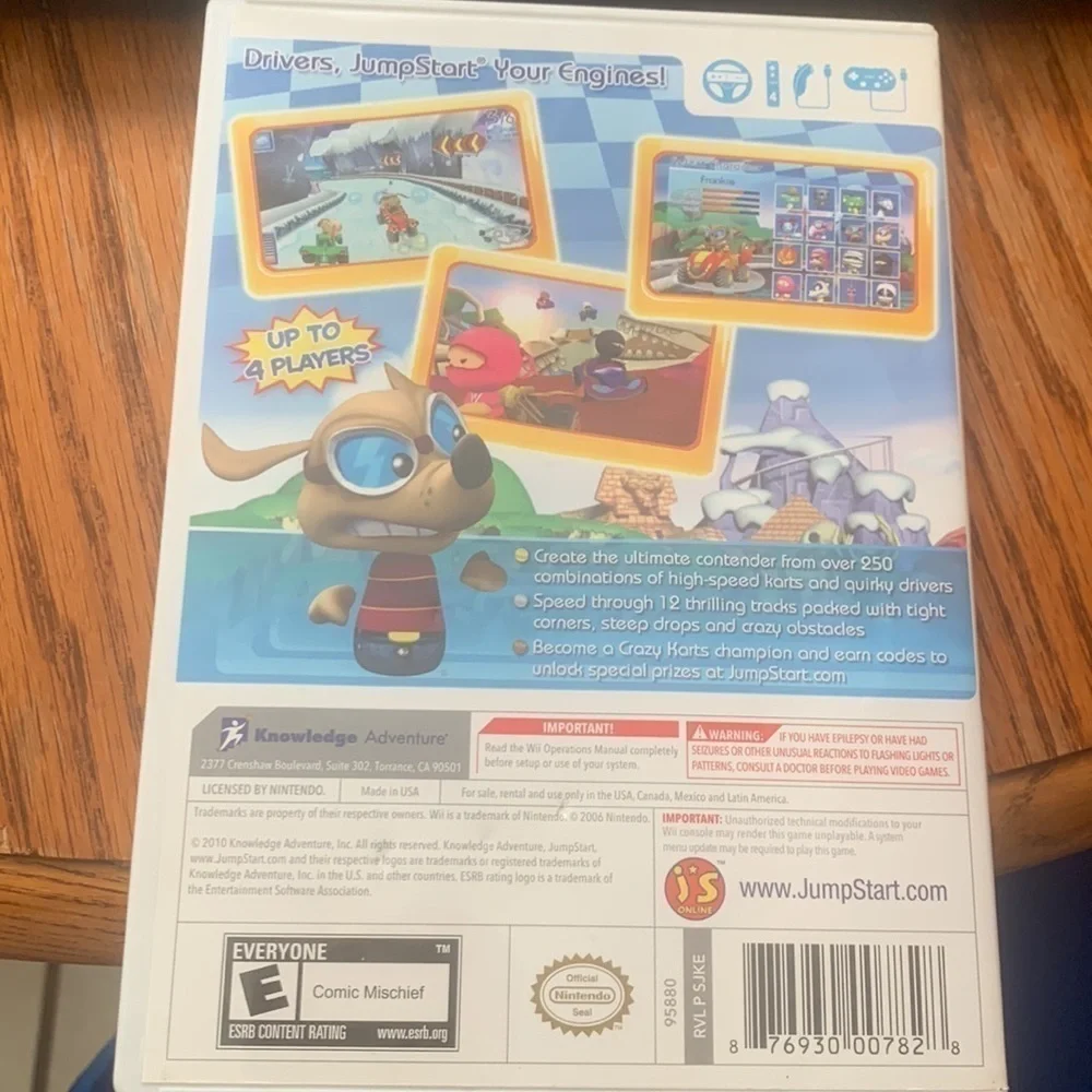 Jump Start Crazy Karts Wii game